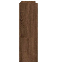 Schuhregal Braun Eichen-Optik 80x25x81 cm Holzwerkstoff