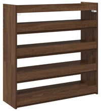 Schuhregal Braun Eichen-Optik 80x25x81 cm Holzwerkstoff