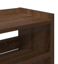 Schuhregal Braun Eichen-Optik 80x25x81 cm Holzwerkstoff