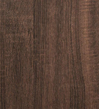 Schuhregal Braun Eichen-Optik 80x25x81 cm Holzwerkstoff