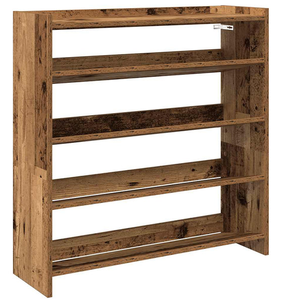 Schuhregal Altholz-Optik 80x25x81 cm Holzwerkstoff