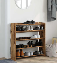 Schuhregal Altholz-Optik 80x25x81 cm Holzwerkstoff