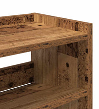 Schuhregal Altholz-Optik 80x25x81 cm Holzwerkstoff