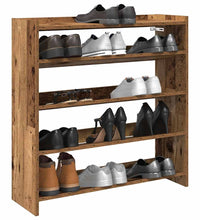 Schuhregal Altholz-Optik 80x25x81 cm Holzwerkstoff