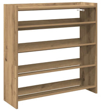 Schuhregal Artisan-Eiche 80x25x81 cm Holzwerkstoff