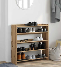 Schuhregal Artisan-Eiche 80x25x81 cm Holzwerkstoff