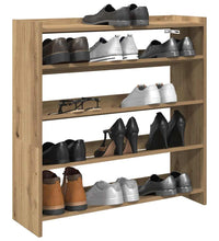 Schuhregal Artisan-Eiche 80x25x81 cm Holzwerkstoff