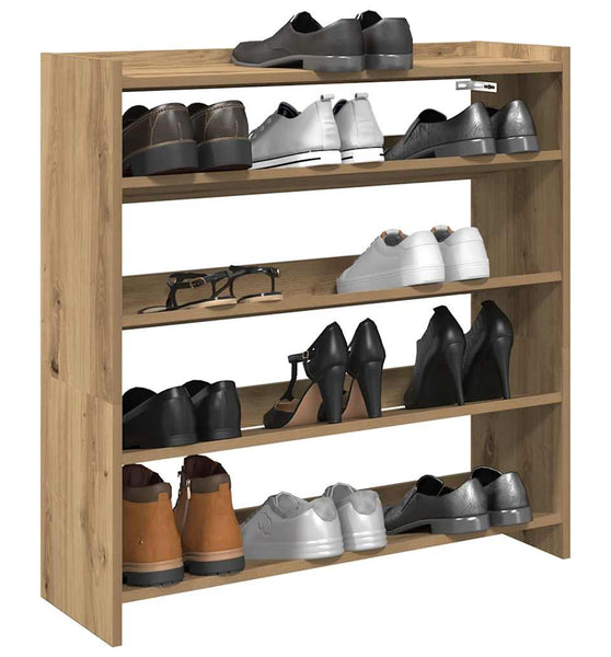 Schuhregal Artisan-Eiche 80x25x81 cm Holzwerkstoff