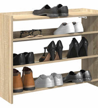 Schuhregal Sonoma-Eiche 80x25x61,5 cm Holzwerkstoff