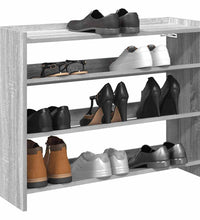 Schuhregal Grau Sonoma 80x25x61,5 cm Holzwerkstoff