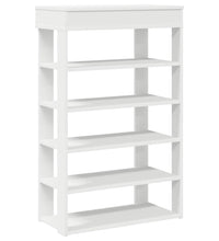 Schuhregal Weiß 60x30x98 cm Holzwerkstoff