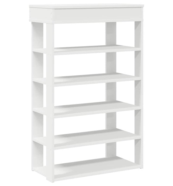 Schuhregal Weiß 60x30x98 cm Holzwerkstoff