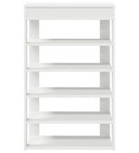 Schuhregal Weiß 60x30x98 cm Holzwerkstoff