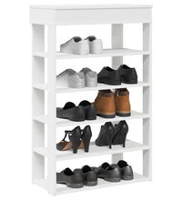 Schuhregal Weiß 60x30x98 cm Holzwerkstoff