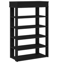 Schuhregal Schwarz 60x30x98 cm Holzwerkstoff