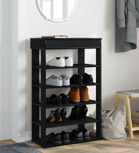 Schuhregal Schwarz 60x30x98 cm Holzwerkstoff