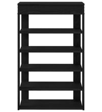 Schuhregal Schwarz 60x30x98 cm Holzwerkstoff