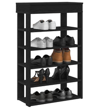 Schuhregal Schwarz 60x30x98 cm Holzwerkstoff