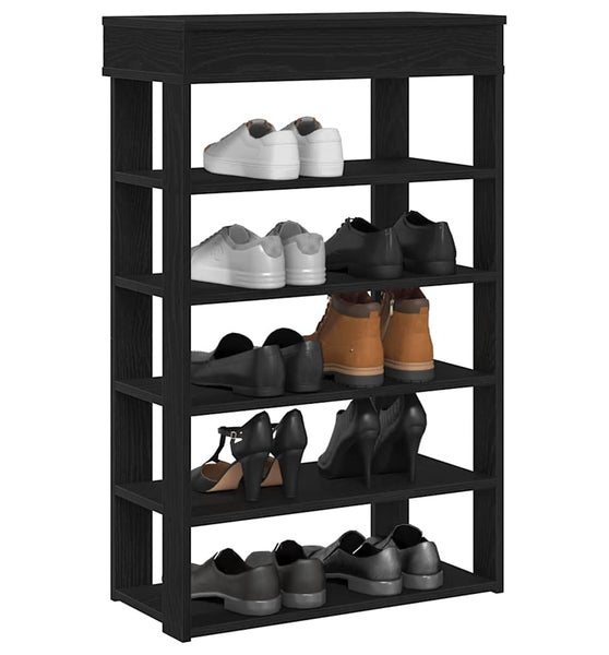 Schuhregal Schwarz 60x30x98 cm Holzwerkstoff