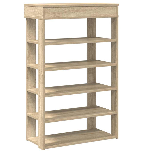 Schuhregal Sonoma-Eiche 60x30x98 cm Holzwerkstoff