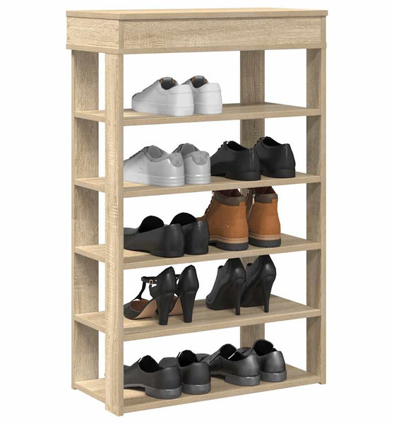 Schuhregal Sonoma-Eiche 60x30x98 cm Holzwerkstoff