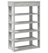 Schuhregal Betongrau 60x30x98 cm Holzwerkstoff