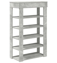 Schuhregal Betongrau 60x30x98 cm Holzwerkstoff