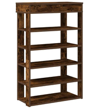 Schuhregal Räuchereiche 60x30x98 cm Holzwerkstoff