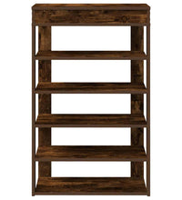 Schuhregal Räuchereiche 60x30x98 cm Holzwerkstoff