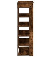 Schuhregal Räuchereiche 60x30x98 cm Holzwerkstoff