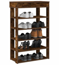 Schuhregal Räuchereiche 60x30x98 cm Holzwerkstoff