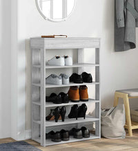 Schuhregal Grau Sonoma 60x30x98 cm Holzwerkstoff