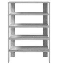 Schuhregal Grau Sonoma 60x30x98 cm Holzwerkstoff