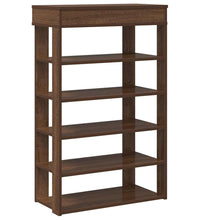 Schuhregal Braun Eichen-Optik 60x30x98 cm Holzwerkstoff