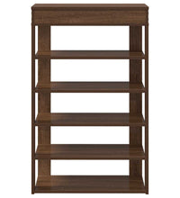 Schuhregal Braun Eichen-Optik 60x30x98 cm Holzwerkstoff