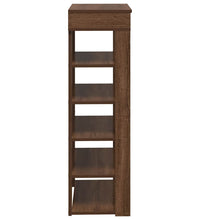 Schuhregal Braun Eichen-Optik 60x30x98 cm Holzwerkstoff