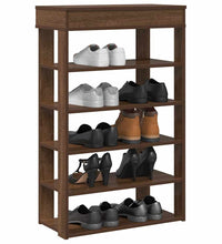 Schuhregal Braun Eichen-Optik 60x30x98 cm Holzwerkstoff