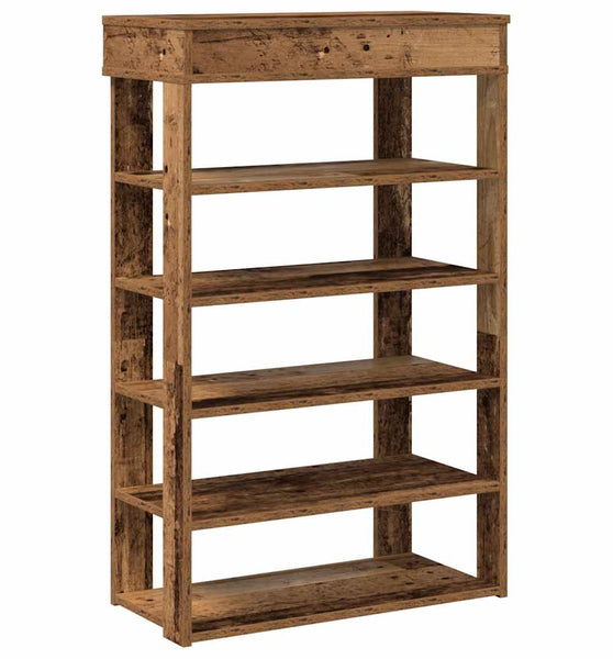 Schuhregal Altholz-Optik 60x30x98 cm Holzwerkstoff