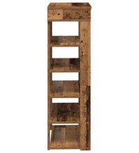 Schuhregal Altholz-Optik 60x30x98 cm Holzwerkstoff