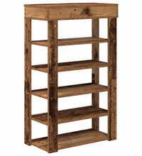 Schuhregal Altholz-Optik 60x30x98 cm Holzwerkstoff