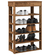 Schuhregal Altholz-Optik 60x30x98 cm Holzwerkstoff