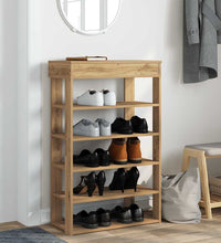 Schuhregal Artisan-Eiche 60x30x98 cm Holzwerkstoff