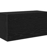 Bad-Wandschrank Schwarz 60x25x30 cm Holzwerkstoff