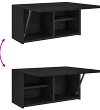 Bad-Wandschrank Schwarz 60x25x30 cm Holzwerkstoff