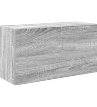 Bad-Wandschrank Grau Sonoma 60x25x30 cm Holzwerkstoff