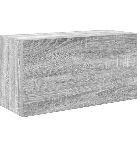 Bad-Wandschrank Grau Sonoma 60x25x30 cm Holzwerkstoff