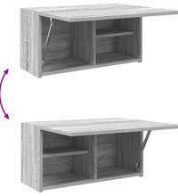 Bad-Wandschrank Grau Sonoma 60x25x30 cm Holzwerkstoff