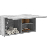 Bad-Wandschrank Grau Sonoma 60x25x30 cm Holzwerkstoff