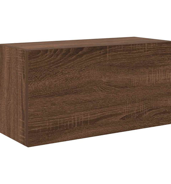 Bad-Wandschrank Braun Eichen-Optik 60x25x30 cm Holzwerkstoff