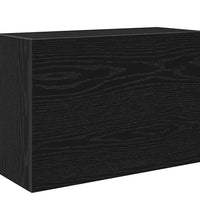 Bad-Wandschrank Schwarz 60x25x40 cm Holzwerkstoff